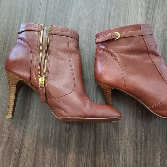 Nine West Shoes - Nine West red leather booties 9.5M
